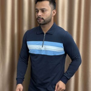 IMG_5061 (1) Luxury Zipper Polo Full Sleeve PL1 - Navy
