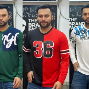 মাত্র ৯৯০ টাকায় ৩ পিস -Full Sleeve T-shirt Combo -FS2